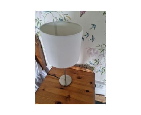 { Option of lots:  592, 593 } A Pair Of Colours Table Lamp With White Shade H 450mm (15)