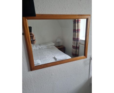 { Option of lots:  460, 461, 462, 463, 464 } Pine Mirror 490mm X 650mm (43)