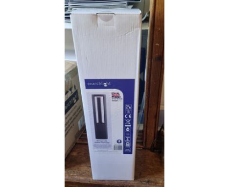 { Option of lots:  258, 259, 260, 261 } 2 x New and Boxed Searchlight 1055-500GY Michigan Led Outdoor Post IP54 500mm Height 