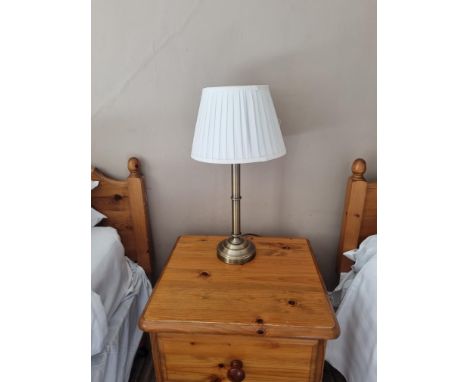 A Metal Table Lamp With White Shade H 500mm (22)