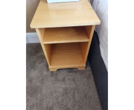 { Option of lots:  409, 410, 411, 412, 413, 414 } 2x Pine Bedside Cabinets With Shelf W 425mm D 520mm H 580mm (6)