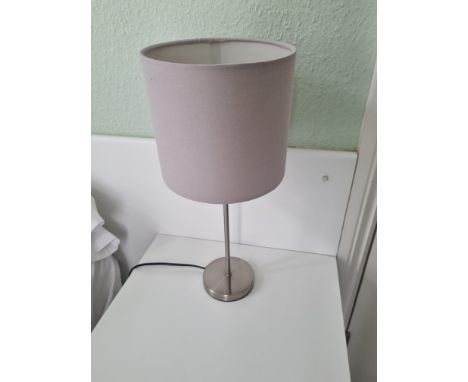 2x Colours Chrome Lamp With grey Shade H 460mm (2)