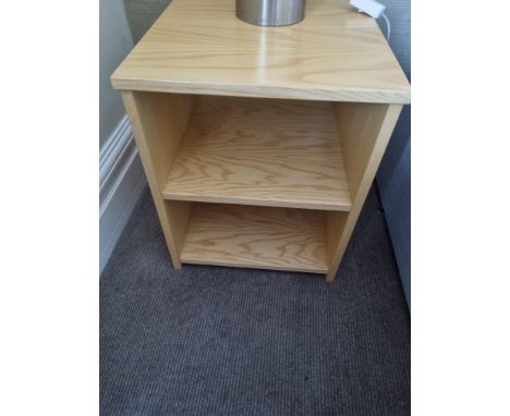{ Option of lots:  409, 410, 411, 412, 413, 414 } 2x Pine Bedside Cabinets With Shelf W 410mm D 460mm H 500mm (16)