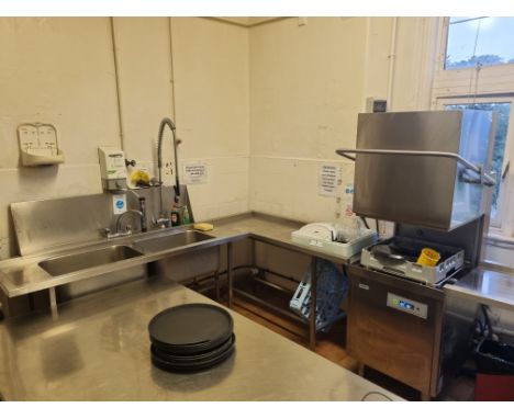 Classeq Passthorugh Dishwasher With In-Feed And Out-Feed, Washdown And Twin Basin Sink High volume digital dishwashers suitab