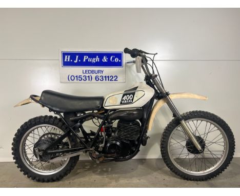Yamaha MX400B motocross bike. 1975. 397cc. Frame No. 510005269 Engine No. 510005269 Runs but requires recommissioning. Import