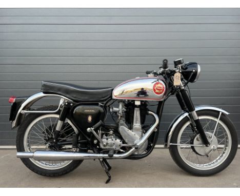 BSA B31 motorcycle. 1955. 350cc. Frame No. CB31 1167 Engine No. BB31 525 Alloy wheels with stainless steel spokes, 12V lighti