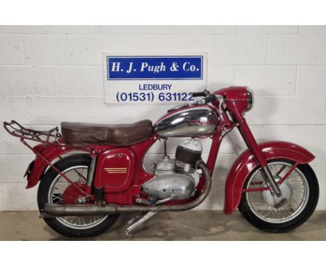 Jawa model 353 motorcycle. 1956. 248cc.Frame No. 353-053563Engine No. 353-053563Engine turns over with compression. Has had s
