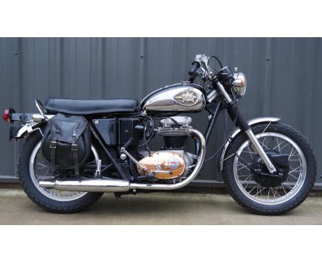 BSA A65 Lightning motorcycle. 650cc Frame No. CE03470A65 Engine No. AE03498A65L Engine turns over. Canadian import Keys. NOVA
