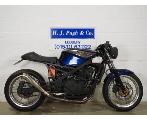 Kawasaki GP2 500 Café racer. 1995. 498ccFrame no. EX500D-014019Engine no. EX500AE155666Runs and rides. Push start button need