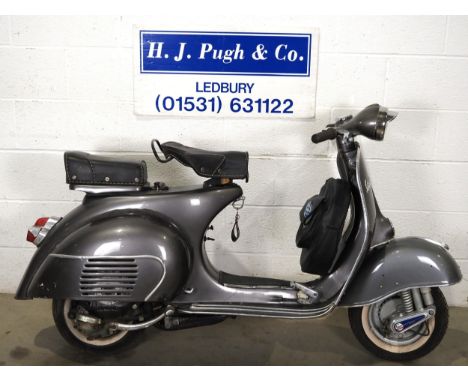 Piaggio Vespa 150 moped. 1962. 150cc. Frame no. VBBEngine no. VBB1M-121634Barn stored for many years, engine turns over, C/w 