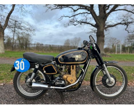 AJS 7R "Boy Racer" motorcycle. 1949. 350ccFrame No. Engine No. 7R 846Runs and rides. Lovely unrestored condition. 2 owners fr