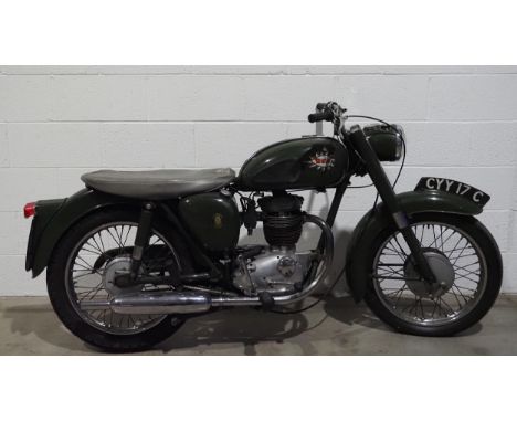 BSA B40 motorcycle. 1965. 396cc. Frame No. 8699Engine No. F733Engine turns over with compression. Comes with test certificate