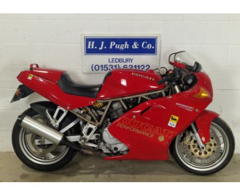 Ducatti 750 SuperSport motorcycle. 1998. 750cc. Runs and rides. Comes with the original owners manual and invoices for work c