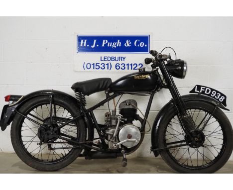 Francis Barnett Rigid Falcon motorcycle. 1951. 197cc. Frame No. RM55262JEngine No. 207A37332D Last ridden in October 2023. En