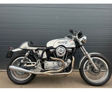 Norley motorcycle. 1955. 1200cc.Frame No. 62199Engine No. CAH01221941Engine turns over. Norton featherbed frame with 1980s H.