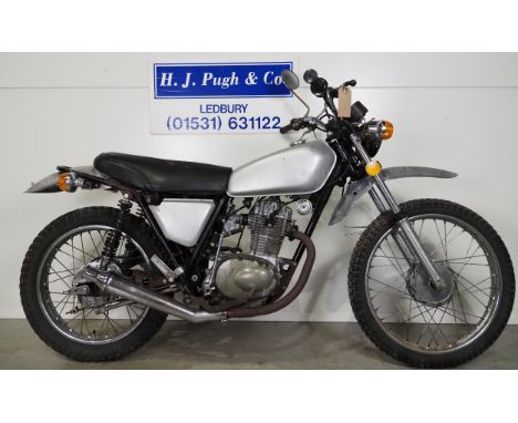 Honda XL175 scrambler bike. Frame No. XL175E-2017399 Engine No. XL175E-2017457 Runs but requires recommissioning Vendor state