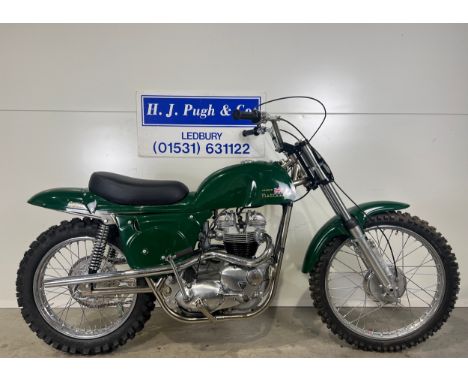 Rickman Metisse Triumph trials bike.Frame No. 4741Engine No. BE11372T120RNew frame, bodywork, wheels, forks, shocks, etc. Ric