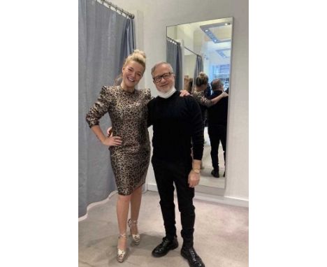 From the Knightsbridge atelier of designer Jacques Azagury An aluminium framed full length floor standing mirror by Ikea.  Ik