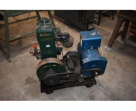 A LISTER D stationary engine generator