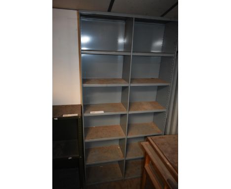 Two DEXION shelf units