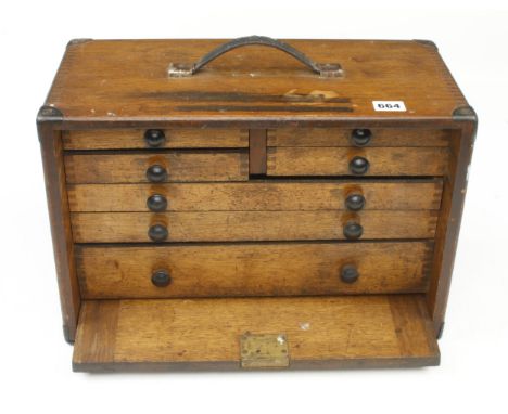 An engineer's 7 drawer lockable tool chest by MOORE &amp; WRIGHT G 