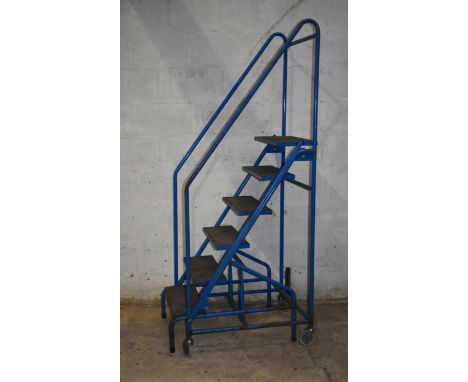 A mobile step ladder
