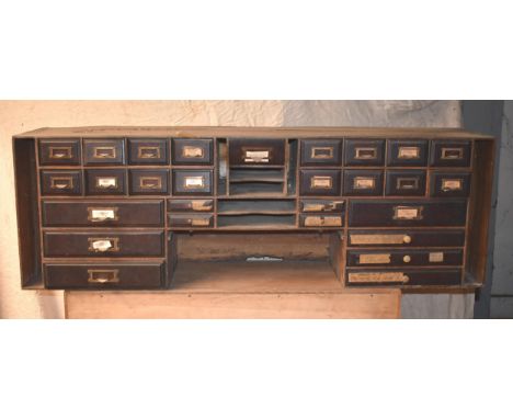 A vintage multi drawer office unit