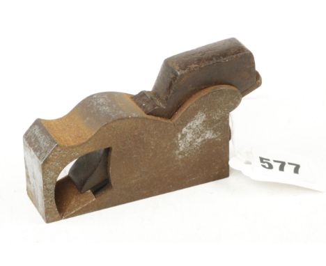 A little used steel bullnose plane by MATHIESON with orig iron, light o/a rust G 