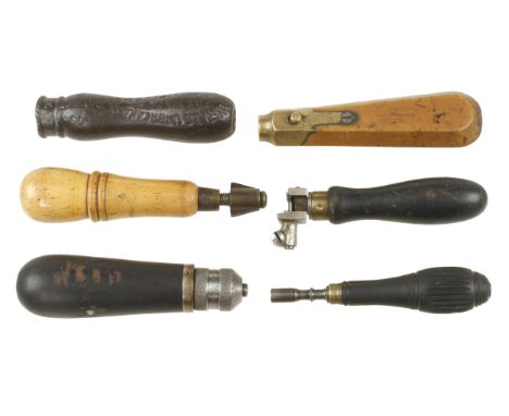 Two boxwood tool handles by MARSDEN and PRESTON and 4 others G+ 