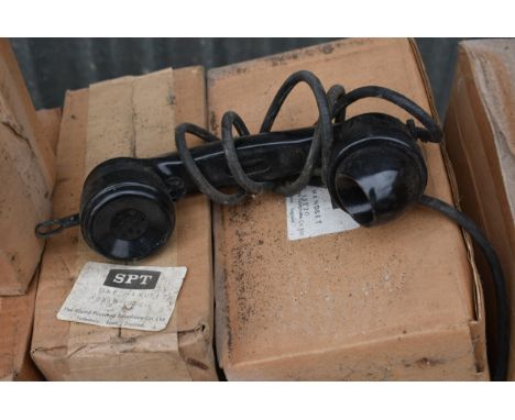 50 vintage telephone handsets by SPT (Sound Powered Telephone Co)
