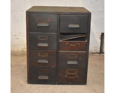 A vintage oak chest of drawers for restoration