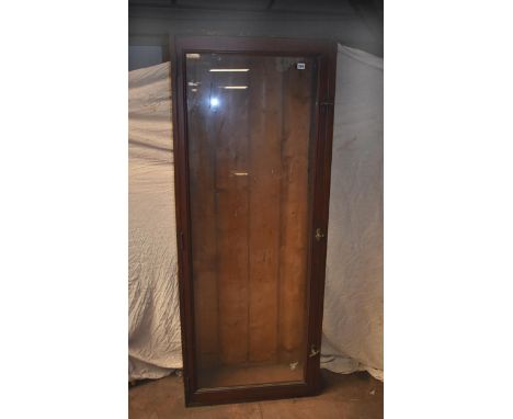 A vintage glass display cabinet 28" x 70" x 10"