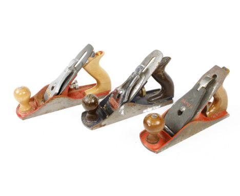Three No 4 smoothers by RECORD, ACORN and RAPIER in orig tatty boxes (some light rust) G- 