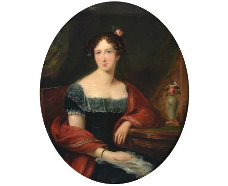 Attributed to Thomas Musgrave Joy (1812-1866)Portrait of Lady Frances Caroline Annesley Webster-Wedderburn (1793-1837), seate