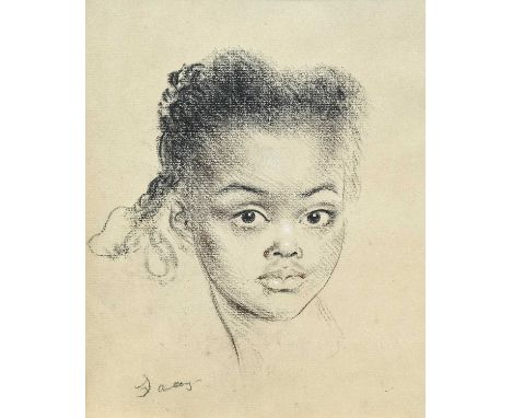 Follower of Augustus John OM RA (1878-1961) Welsh Portrait of a young lady, dressed in the bohemian style, half length, seate