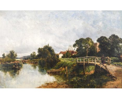 John Syer (1815-1885) Greenham Common, SomersetSigned, oil on canvas,48.5cm by 73.5cm Provenance: David Cross Gallery, Bristo