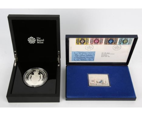 The Royal Mint. Shine Through The Ages, 65 Years of Loyalty And Affection, The Queen's Sapphire Jubilee silver proof coin, 20