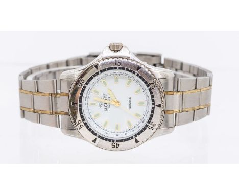 A Jaguar Fragrances Quartz gents wristwatch, the back stamped J2901205
