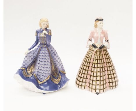 Two boxed Royal Worcester lady figures including Vivien and Georgia, with certificates