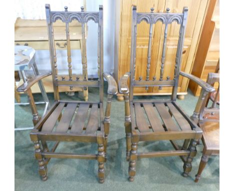 Pair of Ercol carver armchairs 
