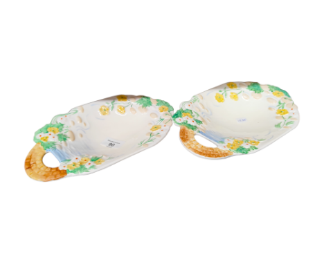 2 CLARICE CLIFF DISHES 