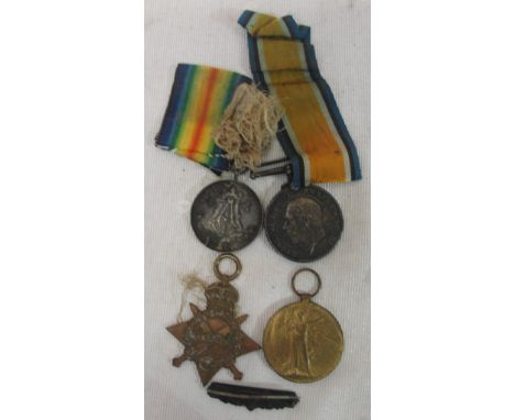 A WW1 trio to 3567 PTE T. R. HULL E. SURREY REGT & Temperance medal