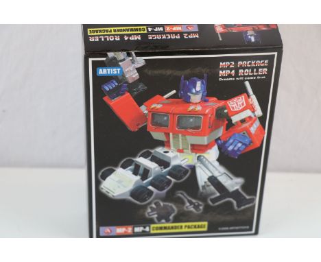 Boxed Artist Toys Transformers MP-2 Package MP4 Roller Optimus Prime Commander Package complete and excellent weapons accesso