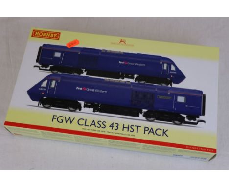 Boxed Hornby R3478 DCC Ready FGW Class 43 HST Train Pack appearing unused and excellent