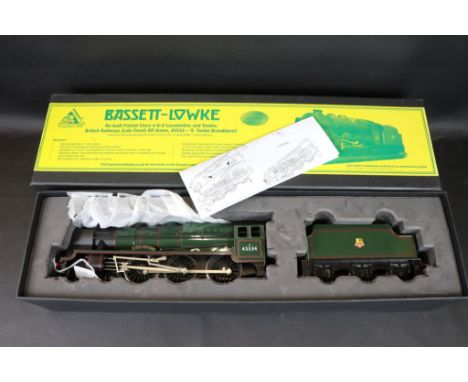 Boxed Bassett Lowke O gauge BL99041 Re-built Patriot Class 4-6-0 Locomotive and Tender British Railways (late crest) BR green