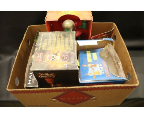 Six Boxed Collectable Figures including Mars Attack! Supreme Martian Ambassador, Chicken Run Clock, Pirates of the Caribbean 