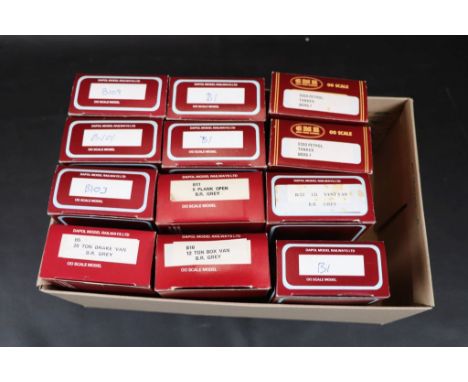 12 Boxed OO gauge items of rolling stock to include 10 x Dapol and Airfix GMR ESSO Petrol Tanker x 2