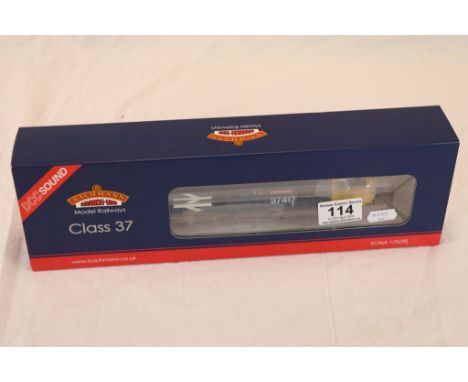 Boxed Bachmann OO gauge 32377DS DCC Sound Class 37 Diesel 37417 BR Blue Large Logo Highland Region engine