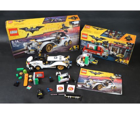Two Batman Lego sets to include 70911 The Penguin Arctic Roller and 70910 Scarecrow Special Delivery both with instructions a