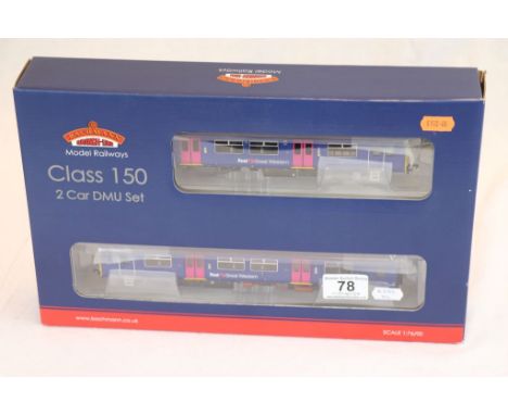 Boxed Bachmann OO gauge 32927 21 DCC Class 150/1 DMU 150128 First Great Western